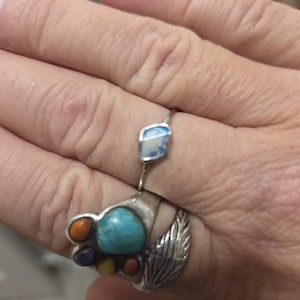 Customer photo from Tanya, Mini Raw Australian Opal Ring