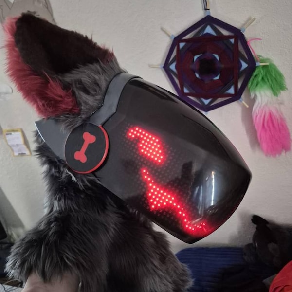 Goth Protogen Protogen Head Custom - Fursuit Head Personalized - Furry Cospaly - Etsy