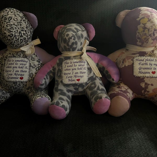 Personalised Memory Patch Cushion Bear - Etsy