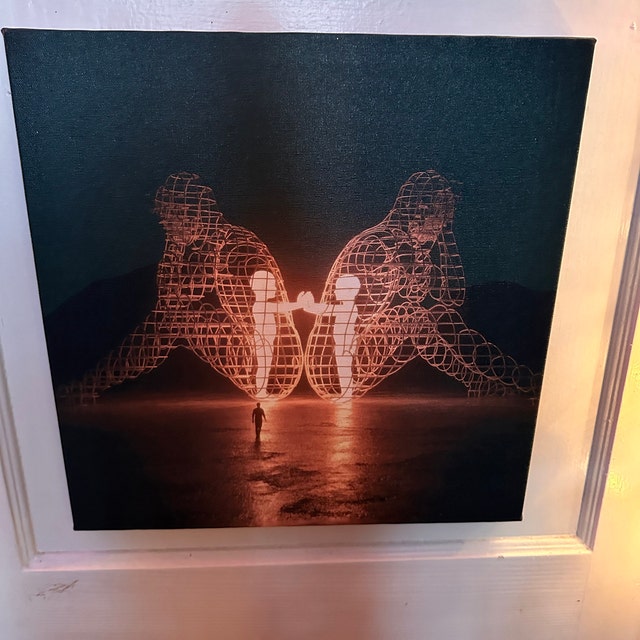 Two People Turning Their Backs on Each Other at Burning Man, Inner