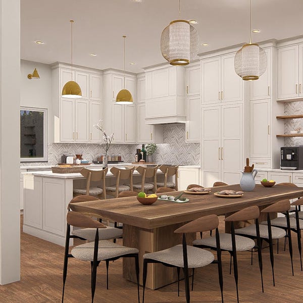 Kitchen Interior Design, Kitchen 3D Rendering, 3D Architectural ...