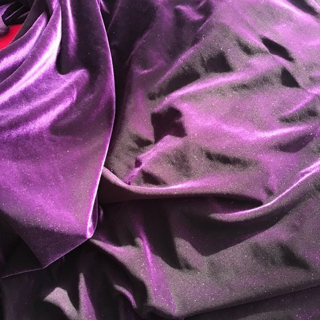 Green Purple Tie Dye Stretch Velvet Apparel Dance Costume Fabric – Fashion  Fabrics LLC