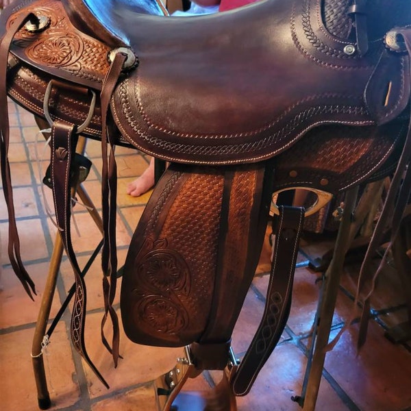 Wade Tree A Fork Work Ranch Corde Roper Cuir Western Horse