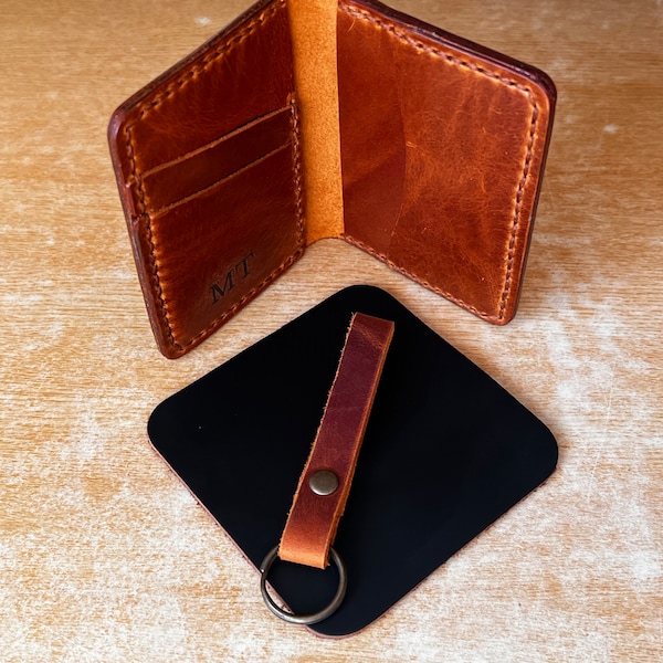 Handmade Brown Leather Ammo Pouch – Belted, Hiking/Camping, One-Piece