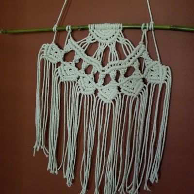 Macrame Pattern Macrame Semicircle Wall Hanging Step by - Etsy