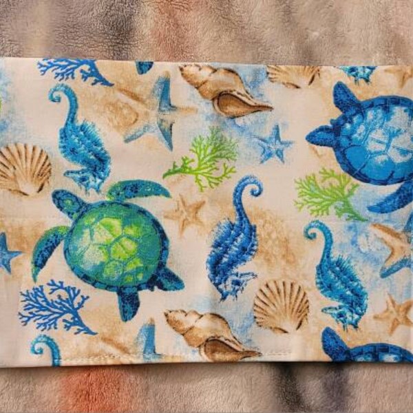 Turtle Starfish Sea Shells Seahorse Handmade Toilet Tank Topper-approx ...