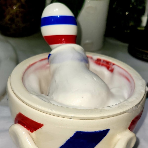 Barber Pole Shaving Scuttle With Lid - Etsy
