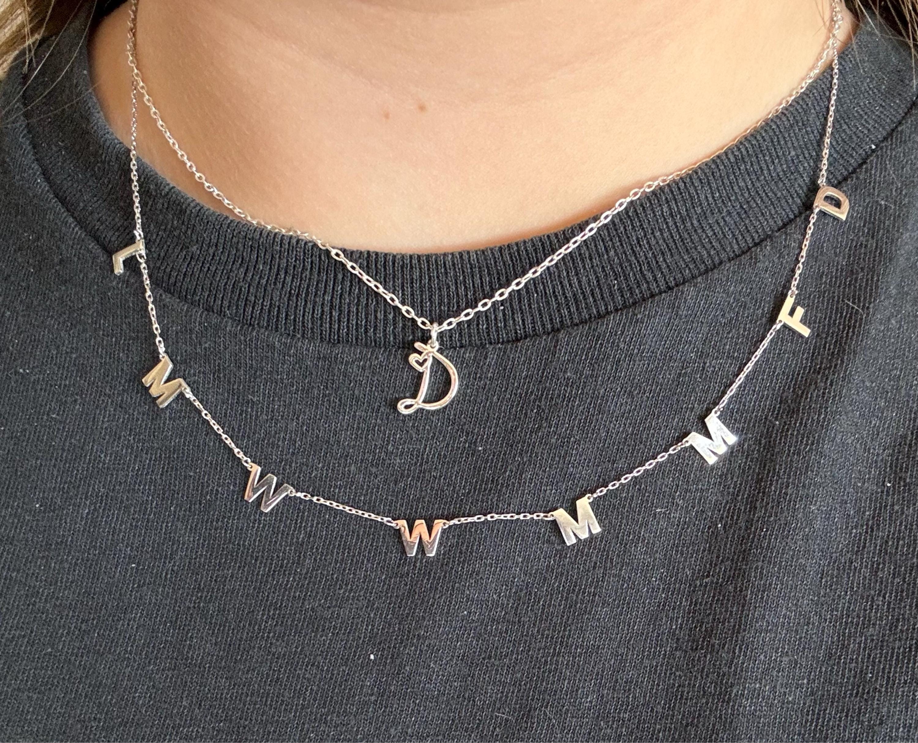 14K GOLD NAME NECKLACE, Personalized Necklace, Minimalist Necklace with Name, Initial Necklaces, Necklace for Women