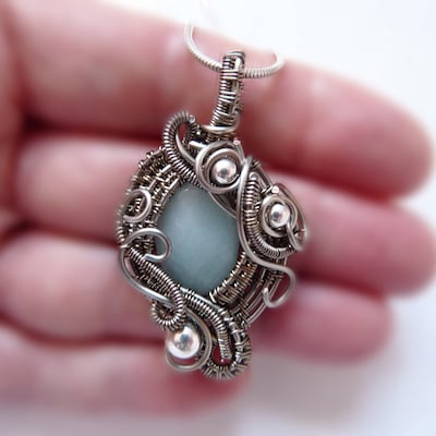 TUTORIAL. Wire Wrap Pendant Tutorial. A Step by Step Fully Detailed ...