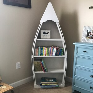 5 foot row boat bookcase custom handmade wood boat etsy