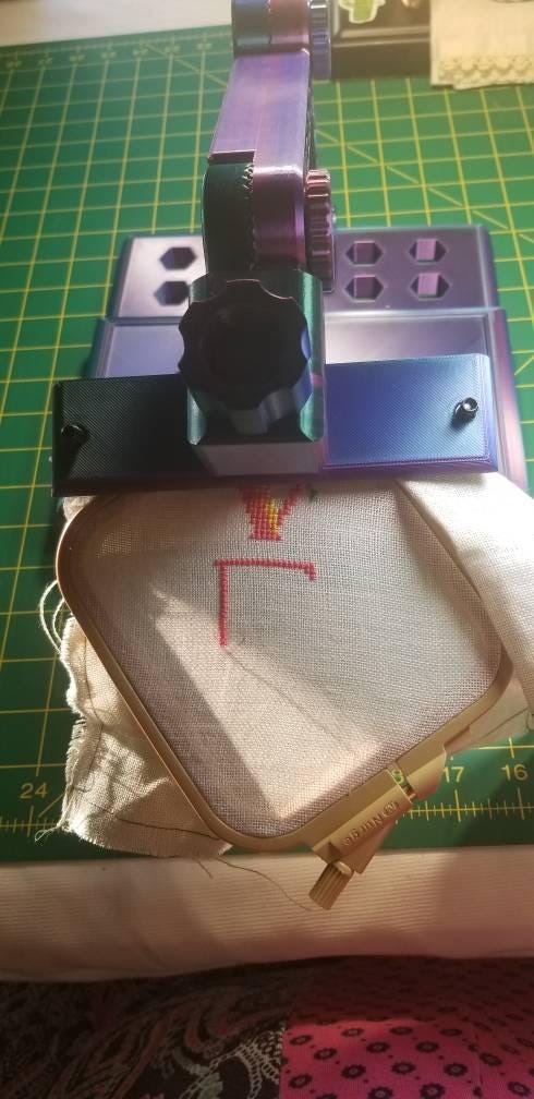 Adjustable Embroidery Stand with Organizer - Cross Stitch Frame for Table or Floor – Made in USA