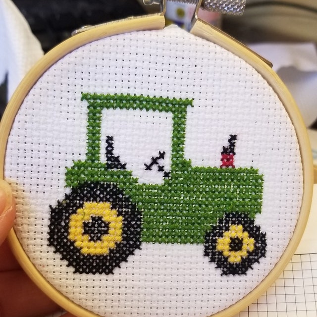 Counted Cross Stitch Farm Tractor Pattern PDF Download - Etsy counted-cross-stitch-farm-tractor-pattern-pdf-download-etsy