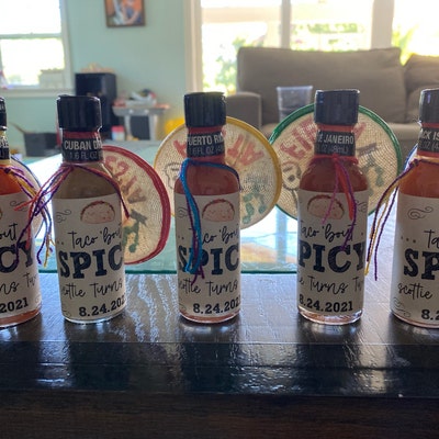 Personalized Hot Sauce Labels for Hot Sauce or Spice Bottle Taco 'bout Love Custom Favor Sticker ...
