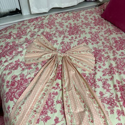 Big Bow Pink Giant Bow Large Wall Bow Coquette Room Decor Coquette ...