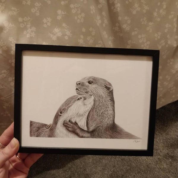 Sheep Art Print - Hand Drawn Animal Pencil Drawing A4 / A5 Sizes Giclee ...