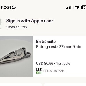 Comprador de Etsy ha añadido una foto de su compra