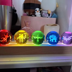 The Legend of Zelda Breath of the Wild Four Heroes Skill Ball Crystal Ball, Game peripheral products, Tabletop decoration, Anniversary gift