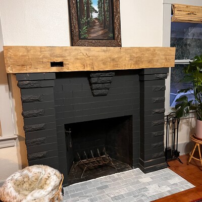 Fireplace Mantle, Reclaimed Wood, Rustic Decor, Resawn, Tung Oil Finish ...