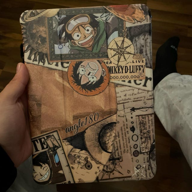 Luffy One Piece iPad Case for iPad 7/8/9, 2026 Air 7/6/5, Mini 6/7