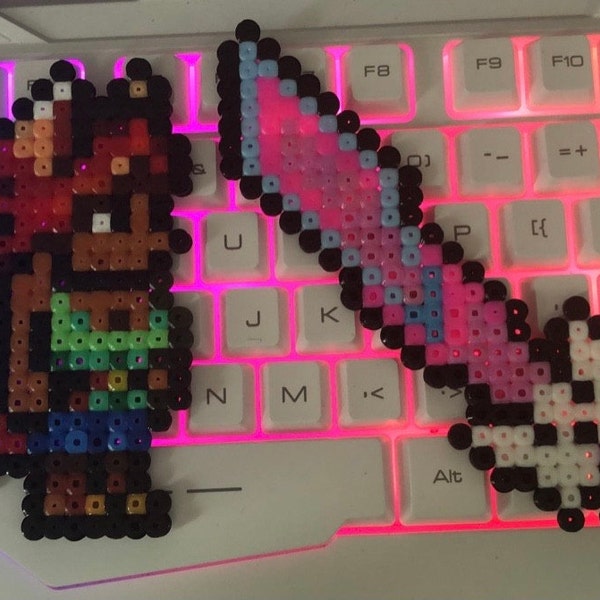 Terraria Magnet Accessory Terraria Npc's Perler Beads Art, Handmade Pixel Art, Magnet, Accessory ...