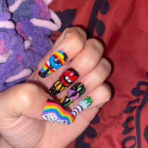 Its a Trip Hand Painted Full Press on Nail Set - Etsy