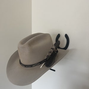 Cowboy Horseshoe Hat Rack Black - Etsy
