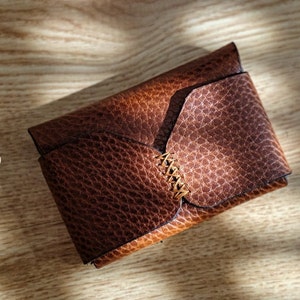 The Corsair Leather Wallet Pattern Compact Wallet Pattern - Etsy