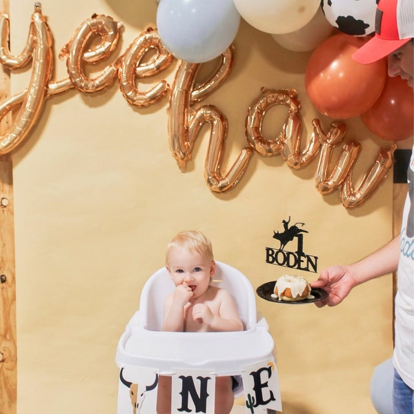 Cowboy Cake Topper | Bull Riding Cake Topper | Cowboy Birthday | Cowboy ...