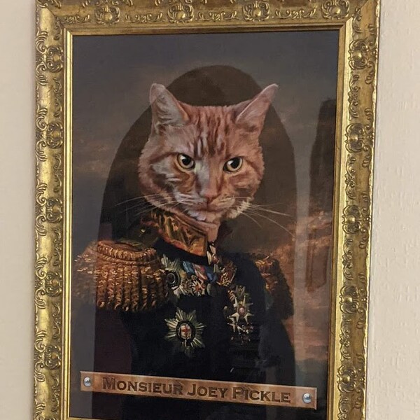 CUSTOM Royal Pet Portrait Painting/ Personalized Regal Style Family ...