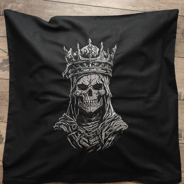 Machine Embroidery File - Skeleton With Crown Light Effect 15-16 X 26 ...