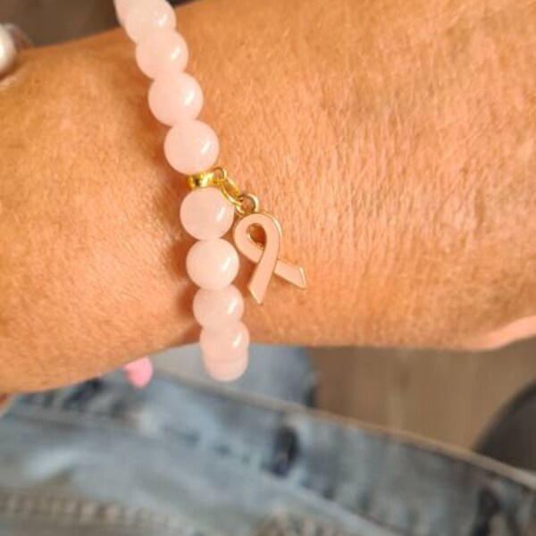 Bracelet Octobre Rose En Silicone - Sensibilisation Au Cancer Du Sein 2025 - Accessoire De Soutien, Taille Unique