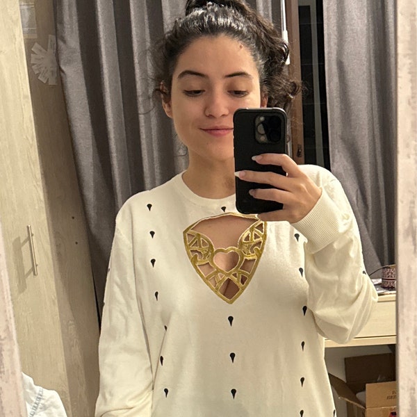 Raspberry Relaxed Fit Short Sleeve Top With Heart Cutout main image 1