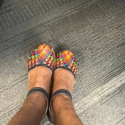 mexican woven leather sandals