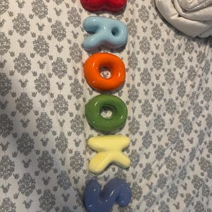 Ceramic Letters - Personalized Ceramic Colorful Alphabet-ceramic bubble letters