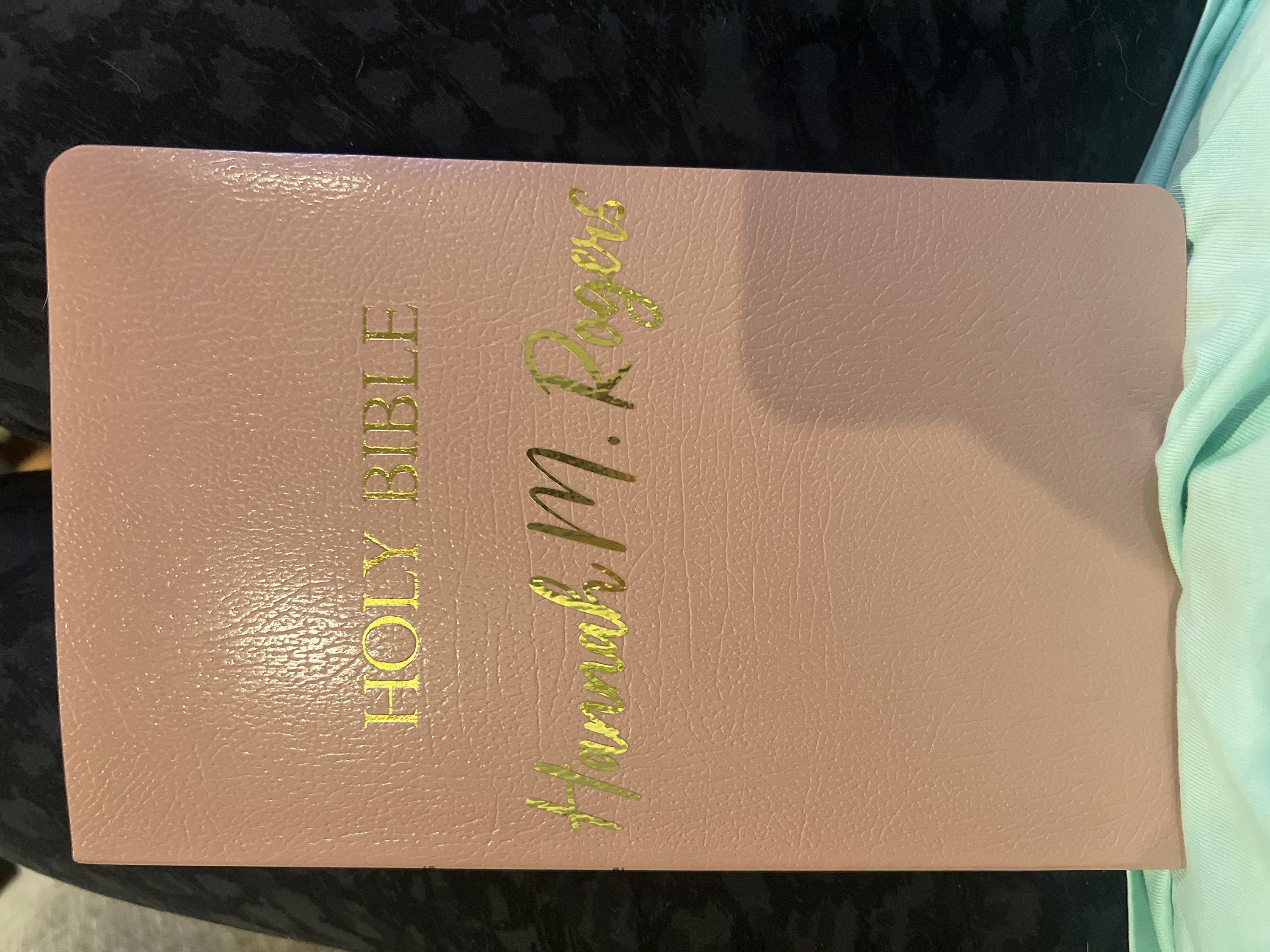Personalized Bible Custom KJV/NKJV/NIV| Gift Holy Bible| Faux Leather King James Version|Baptisms|Weddings|Christenings|First Holy Communion