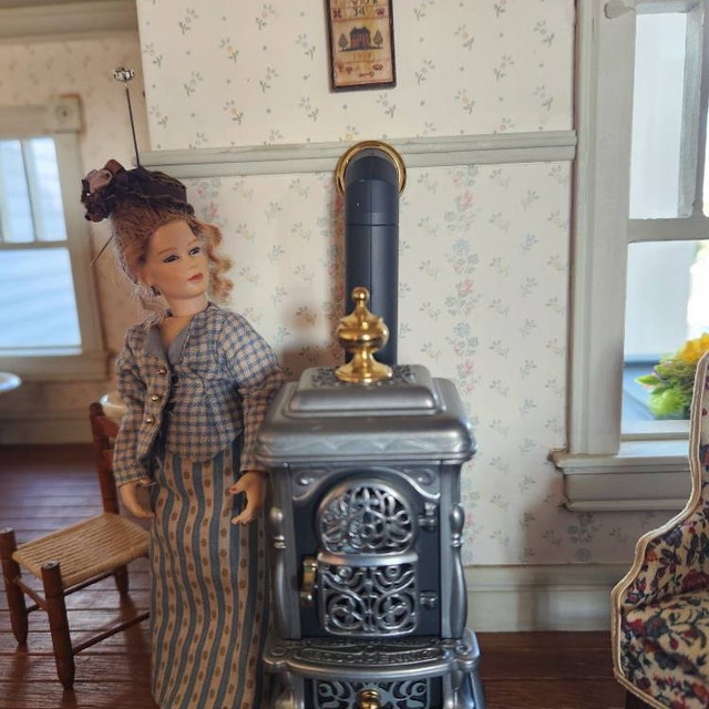 ドイツ製ミニョネットスタンド付き Vintage !990s Miniature Dollhouse Decor Replica German Bodo