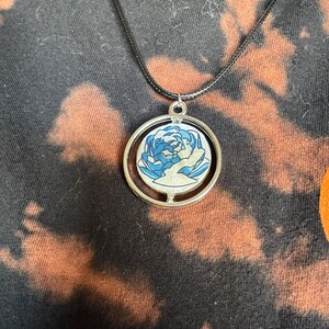Blue Rose Necklace - Etsy Blue Rose Necklace - Etsy