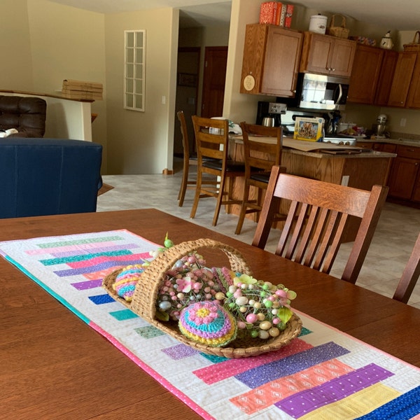 Easter Table Topper, Spring Table Topper, Summer Table Topper, Purple ...
