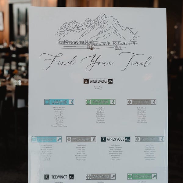 National Park Seating Chart, Find Your Park, Printed or Digital