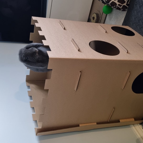 The Castle - Corrugated Cardboard Castle for Bunny Rabbits & Cats - Etsy UK