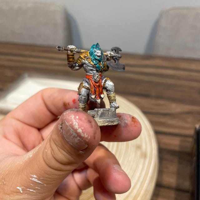 Dnd | Pathfinder | TTRPG Leonin Lion Folk Barbarian - Fighter