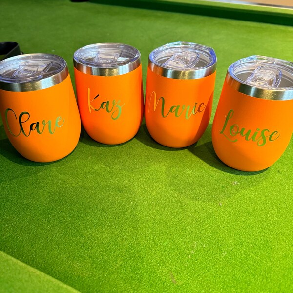 Personalised Name Sticker Vinyl Custom Name Vinyl Decals Water Bottle ...