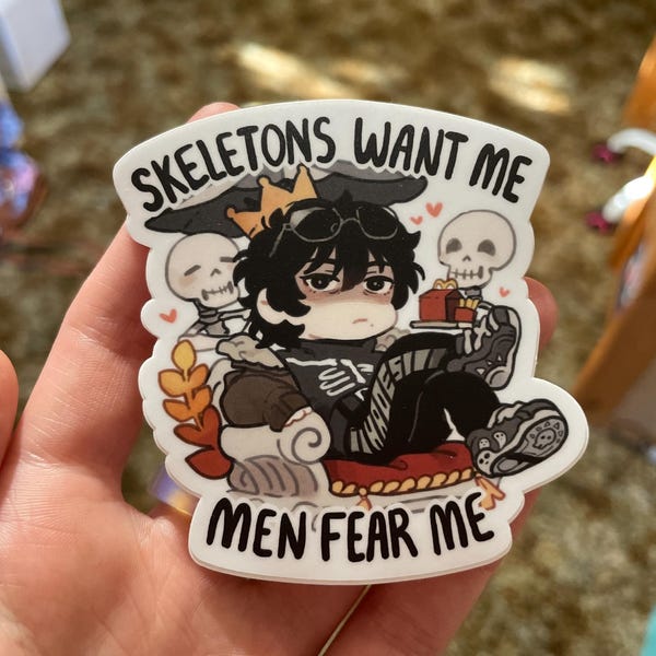 Percy Jackson - Nico Di Angelo Skeleton Sticker [PRE-ORDER] - Etsy