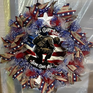 God's Country Faux Wood Wreath Sign, Patriotic Sunflower Wreath Sign ...