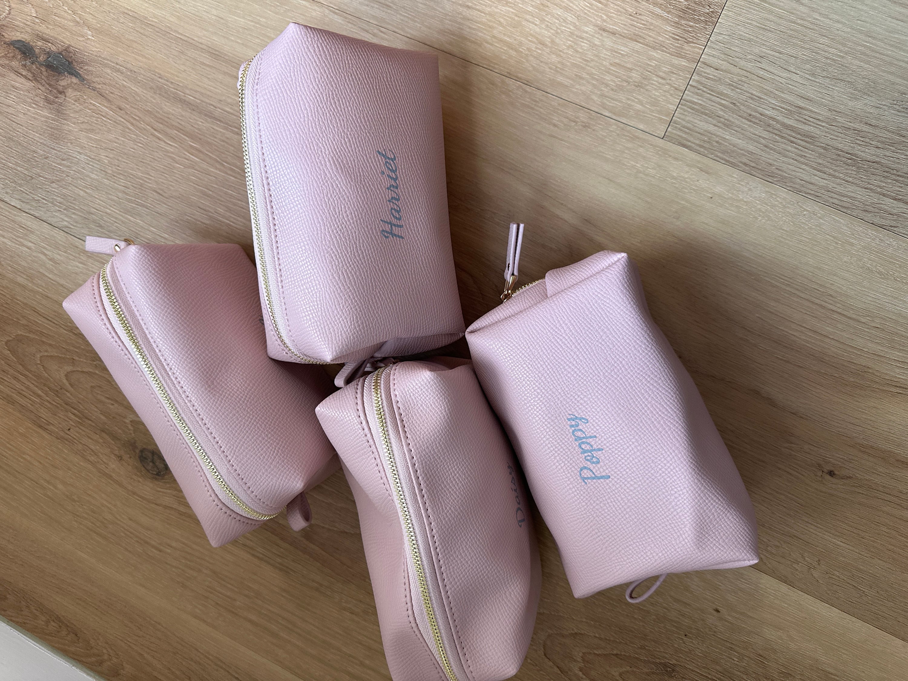 Personalized Bag for Bridesmaid Squad | Clutch Makeup Bag - A Stylish and Customizable Gift for Bachelorette Parties!