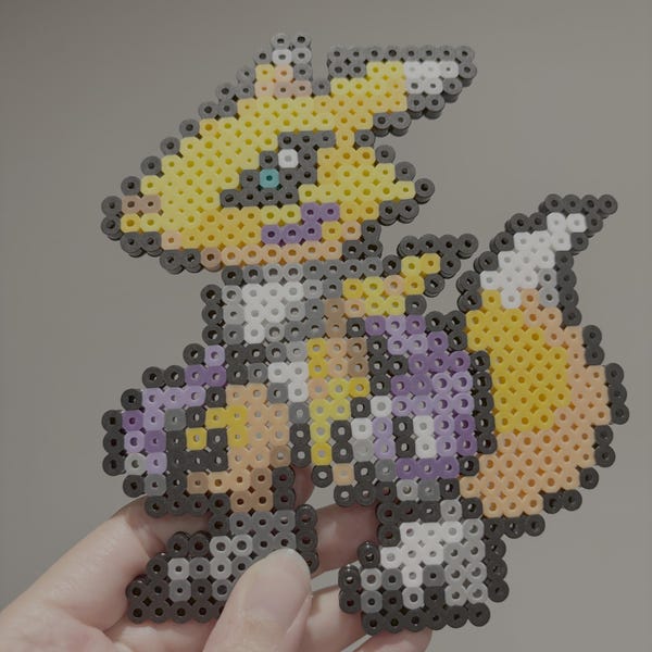 Sonic - Tails - Knuckles - Pixel Art - Made From Perler Beads - Etsy