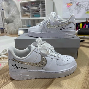 Wedding Bridal Sneaker Personalized Air Force 1 Wedding Sneaker Wedding ...