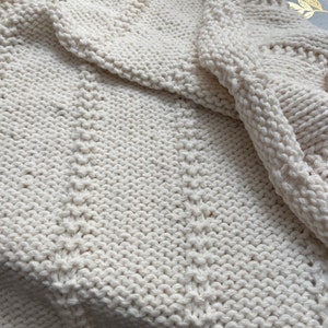 Simple Waffle Baby Blanket Pattern knitting Pattern ENGLISH - Etsy UK