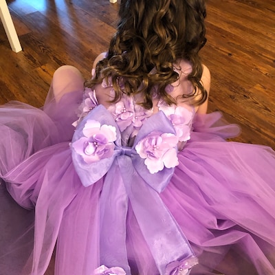 Navy Blue Shiny Tulle Flower Girl Dress Sleeveless Birthday Formal Princess Gown for Kids main image 1