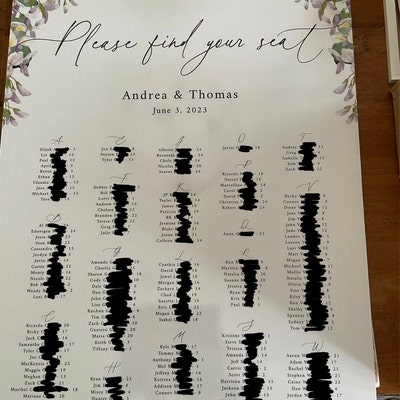 Infographic Wedding Program, Unique Wedding Program, Fun Wedding ...